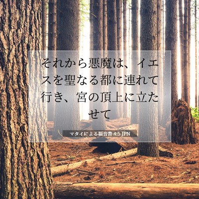 マタイによる福音書 4:5 聖書の一節の解説