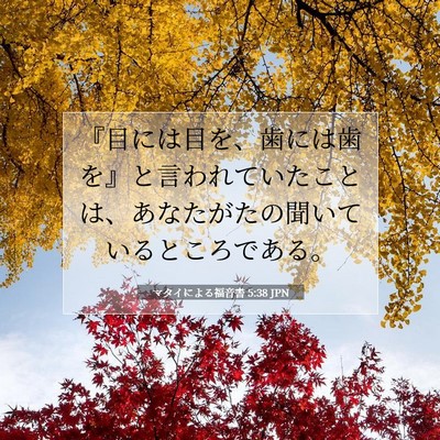 マタイによる福音書 5:38 聖書の一節の解説
