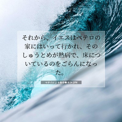 マタイによる福音書 8:14 聖書の一節の解説