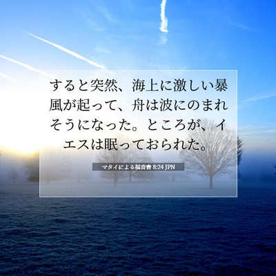 マタイによる福音書 8:24 聖書の一節の解説