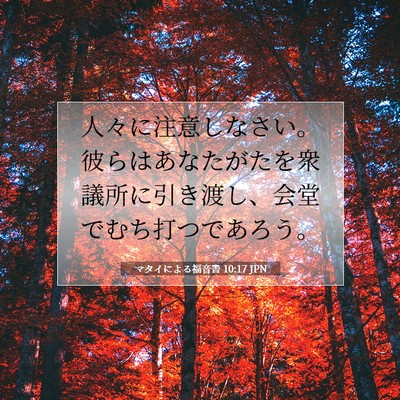 マタイによる福音書 10:17 聖書の一節の解説