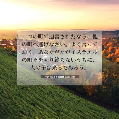 マタイによる福音書 10:23 聖書の一節の解説