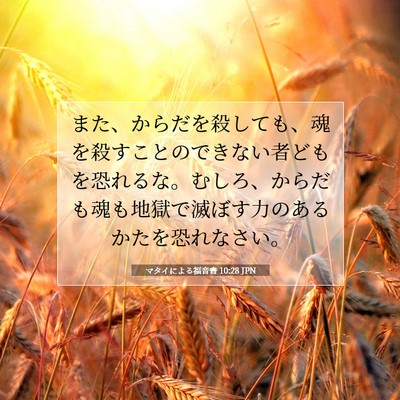マタイによる福音書 10:28 聖書の一節の解説