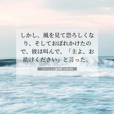 マタイによる福音書 14:30 聖書の一節の解説