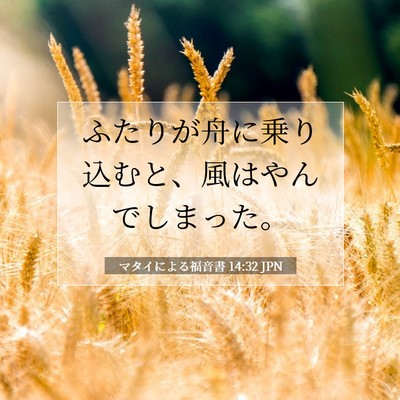 マタイによる福音書 14:32 聖書の一節の解説