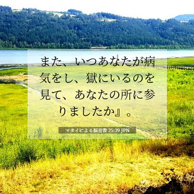 マタイによる福音書 25:39 聖書の一節の解説