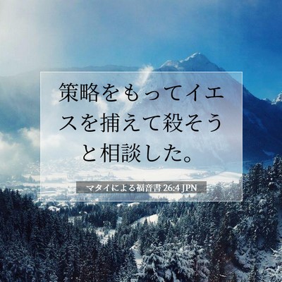 マタイによる福音書 26:4 聖書の一節の解説