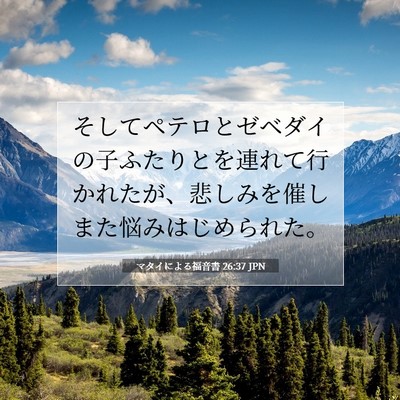 マタイによる福音書 26:37 聖書の一節の解説