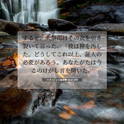 マタイによる福音書 26:65 聖書の一節の解説