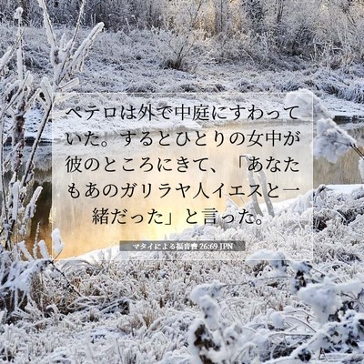マタイによる福音書 26:69 聖書の一節の解説