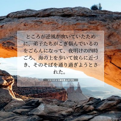 マルコによる福音書 6:48 聖書の一節の解説