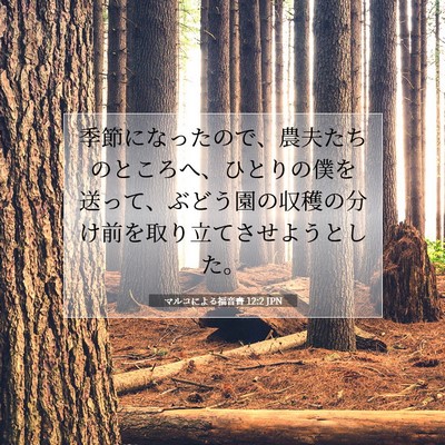 マルコによる福音書 12:2 聖書の一節の解説