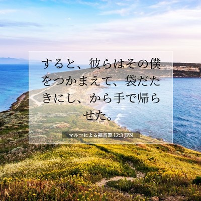 マルコによる福音書 12:3 聖書の一節の解説