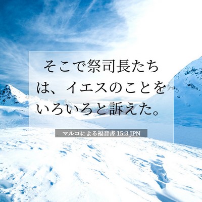マルコによる福音書 15:3 聖書の一節の解説