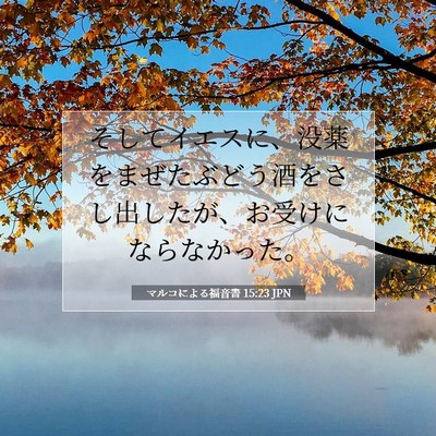 マルコによる福音書 15:23 聖書の一節の解説