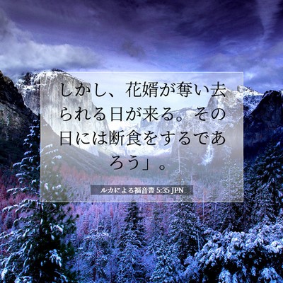 ルカによる福音書 5:35 聖書の一節の解説