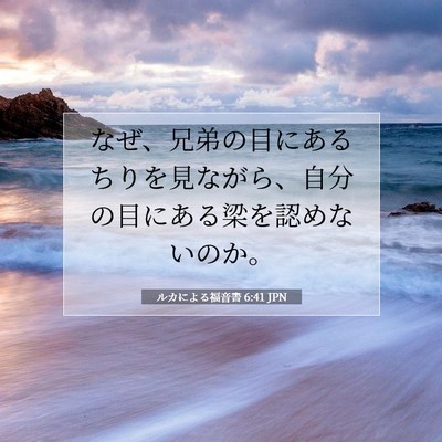 ルカによる福音書 6:41 聖書の一節の解説