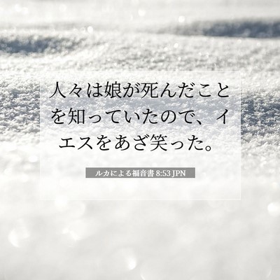 ルカによる福音書 8:53 聖書の一節の解説
