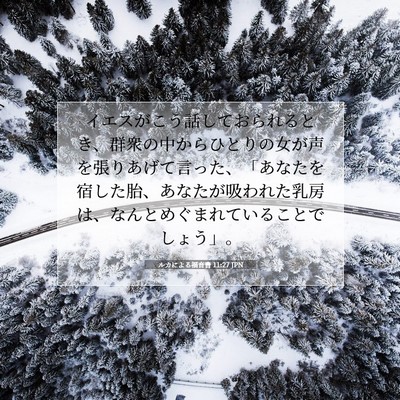 ルカによる福音書 11:27 聖書の一節の解説