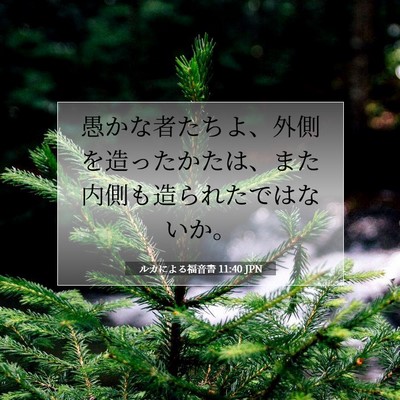 ルカによる福音書 11:40 聖書の一節の解説