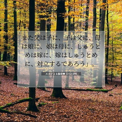ルカによる福音書 12:53 聖書の一節の解説
