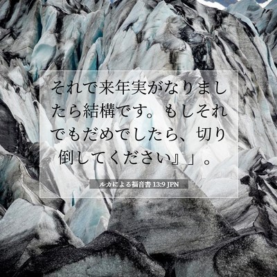 ルカによる福音書 13:9 聖書の一節の解説