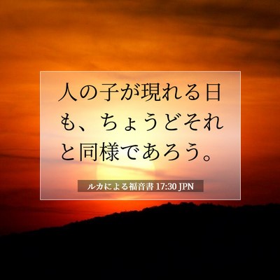 ルカによる福音書 17:30 聖書の一節の解説