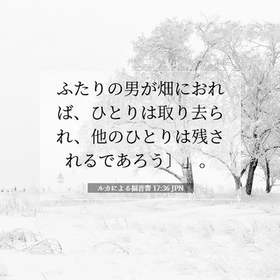 ルカによる福音書 17:36 聖書の一節の解説