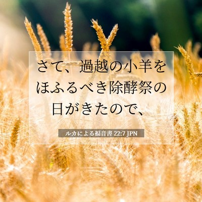 ルカによる福音書 22:7 聖書の一節の解説