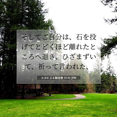ルカによる福音書 22:41 聖書の一節の解説