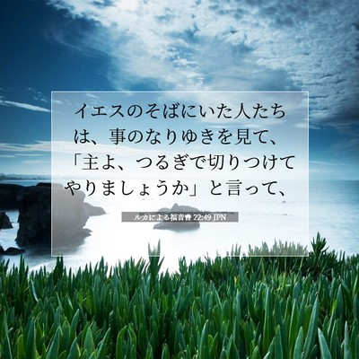ルカによる福音書 22:49 聖書の一節の解説