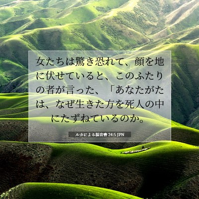 ルカによる福音書 24:5 聖書の一節の解説