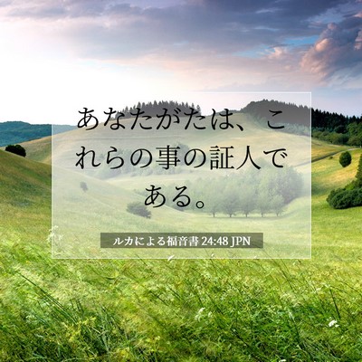 ルカによる福音書 24:48 聖書の一節の解説