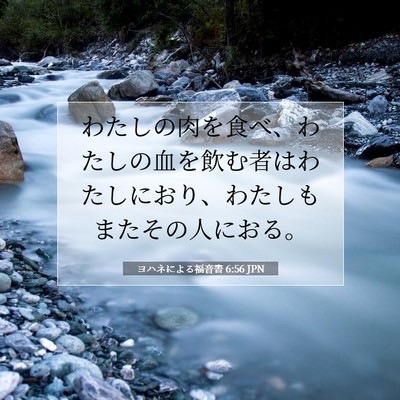 ヨハネによる福音書 6:56 聖書の一節の解説