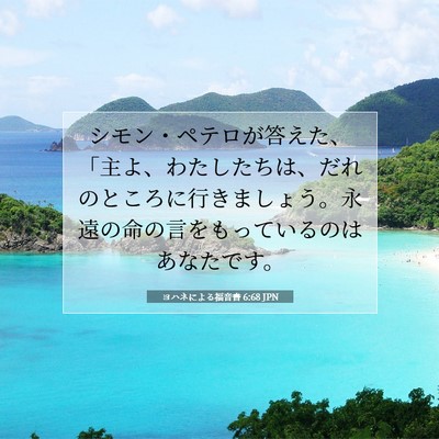 ヨハネによる福音書 6:68 聖書の一節の解説