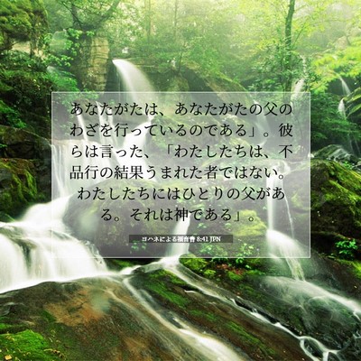 ヨハネによる福音書 8:41 聖書の一節の解説