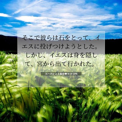 ヨハネによる福音書 8:59 聖書の一節の解説