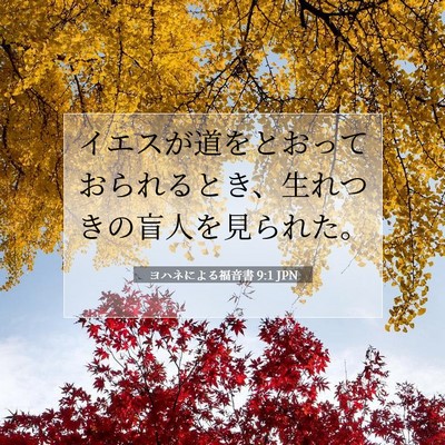 ヨハネによる福音書 9:1 聖書の一節の解説