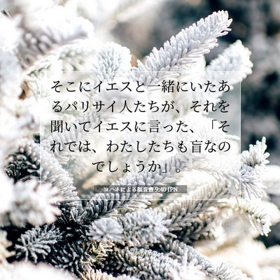 ヨハネによる福音書 9:40 JPN 聖書の一節の画像