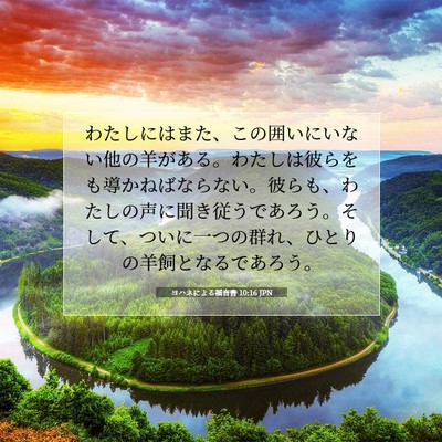ヨハネによる福音書 10:16 JPN 聖書の一節の画像