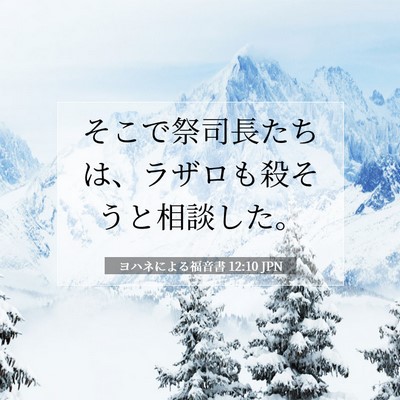 ヨハネによる福音書 12:10 聖書の一節の解説