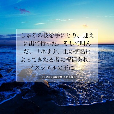 ヨハネによる福音書 12:13 聖書の一節の解説