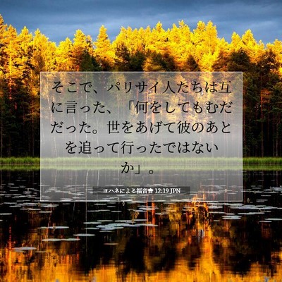 ヨハネによる福音書 12:19 聖書の一節の解説