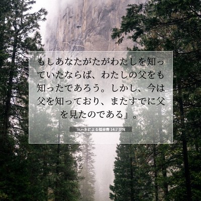 ヨハネによる福音書 14:7 聖書の一節の解説