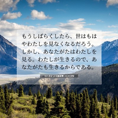 ヨハネによる福音書 14:19 聖書の一節の解説