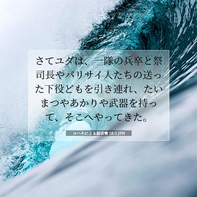 ヨハネによる福音書 18:3 聖書の一節の解説