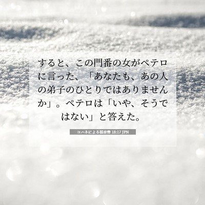ヨハネによる福音書 18:17 聖書の一節の解説