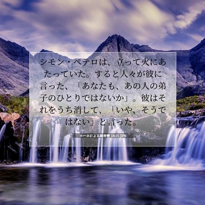ヨハネによる福音書 18:25 聖書の一節の解説