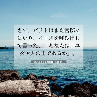 ヨハネによる福音書 18:33 聖書の一節の解説
