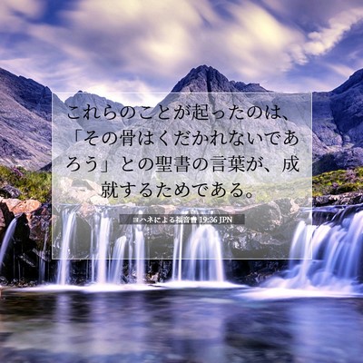 ヨハネによる福音書 19:36 聖書の一節の解説